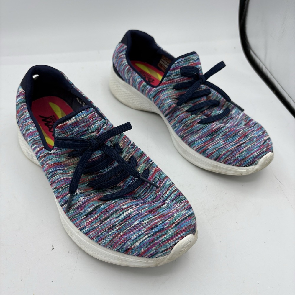 Skechers Shoes Womens Size 7 Go Walk Slip On Sneakers 14902 Goga Max